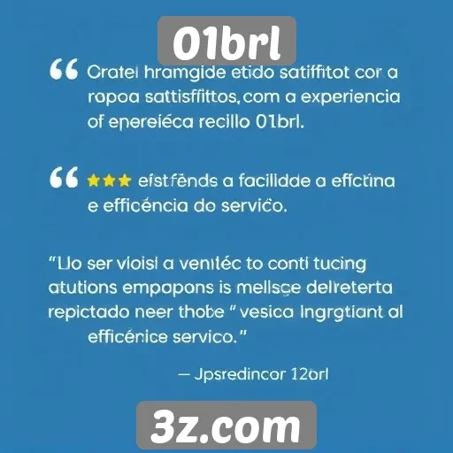 Feedback dos usuários sobre o 01brl é positivo